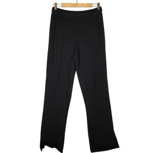 Nuuds Pajama Pants Women's S Black Drawstring Straight Leg Loungewear